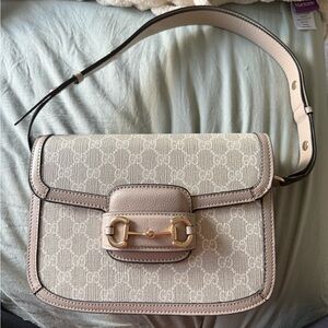 Chic Beige GG Shoulder Bag